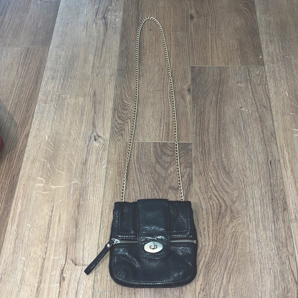 Like New Banana Republic mini crossbody black Leather bag